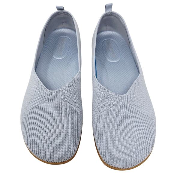 Comfort & Soft Gray Stretch Material Gray Women's Flat Shoes 10 - Picture 1 of 5